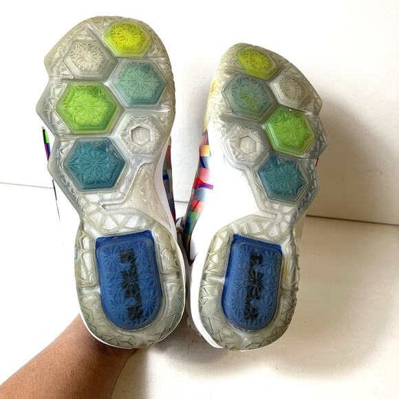 Nike LeBron 12 XII EXT Prism Finish Your Breakfast Men's Sz 9 Sneaker 748861-900 - Picture 11 of 11